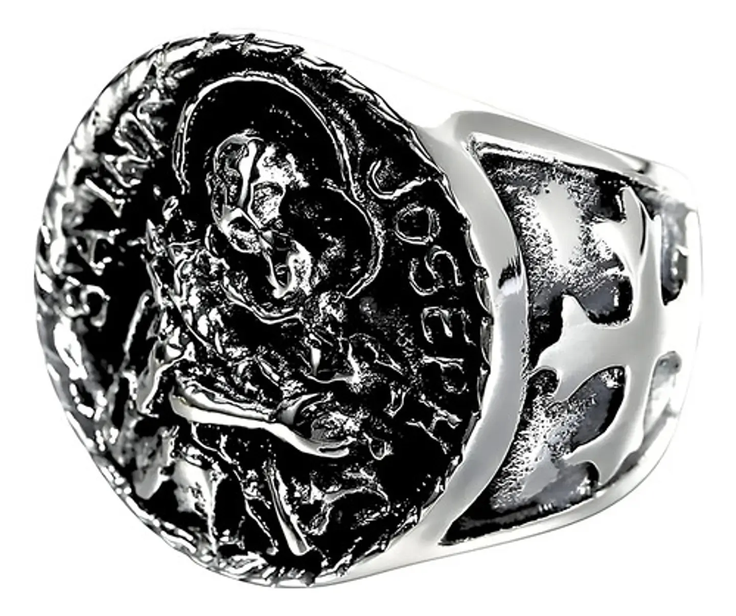 Anillo Acero Inoxidable Color Plata San Michael Josep Hombre 3