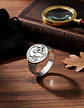 Anillo Para Hombre Acero Inoxidable Color Plata Lobo Vikingo - Miniatura 2