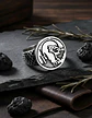 Anillo Para Hombre Acero Inoxidable Color Plata Lobo Vikingo - Miniatura 5