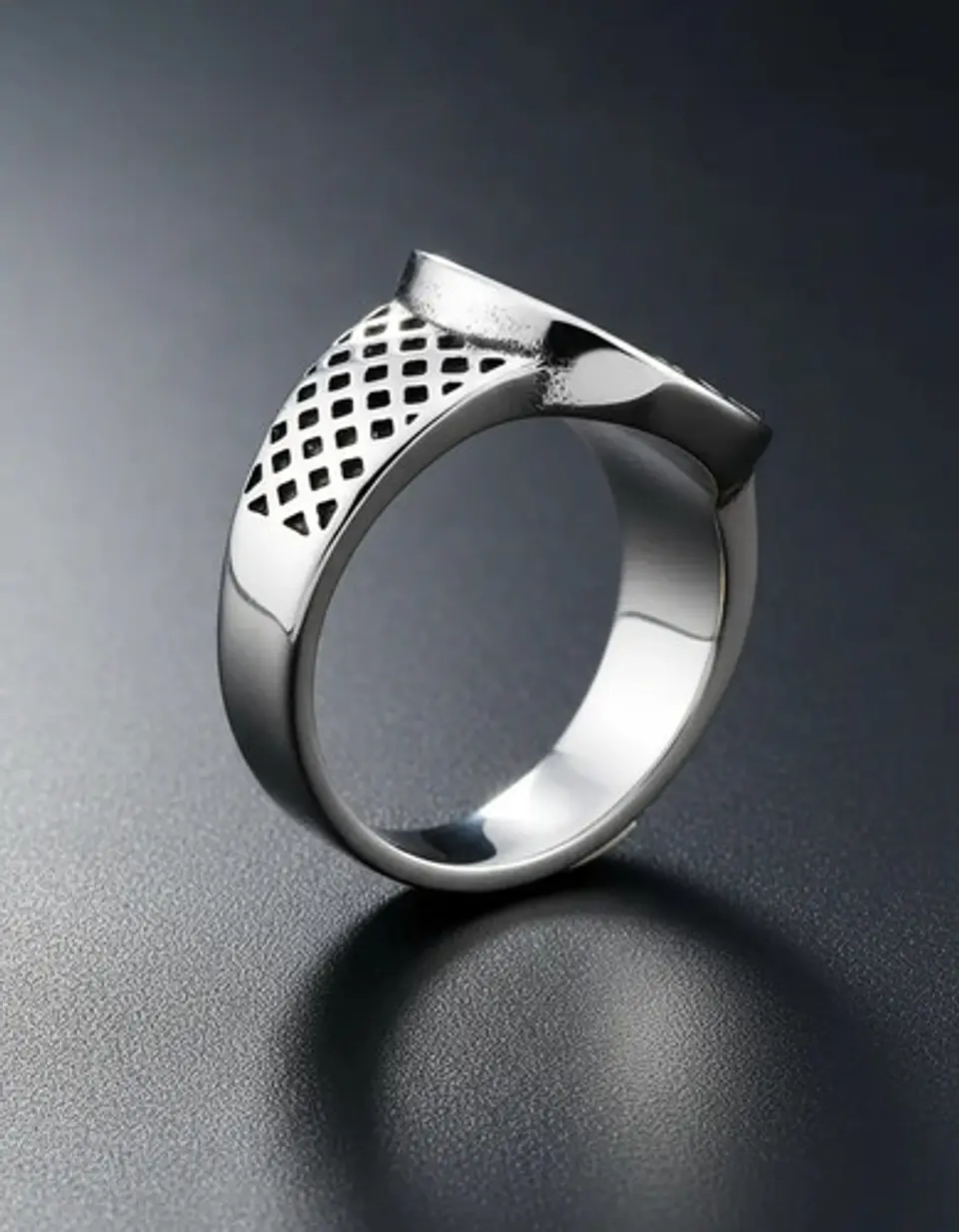 Anillo Para Hombre Acero Inoxidable Color Plata Lobo Vikingo 8