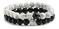 Pulsera Manilla Piedras Naturales Pareja Novios Hombre Mujer - Miniatura 1