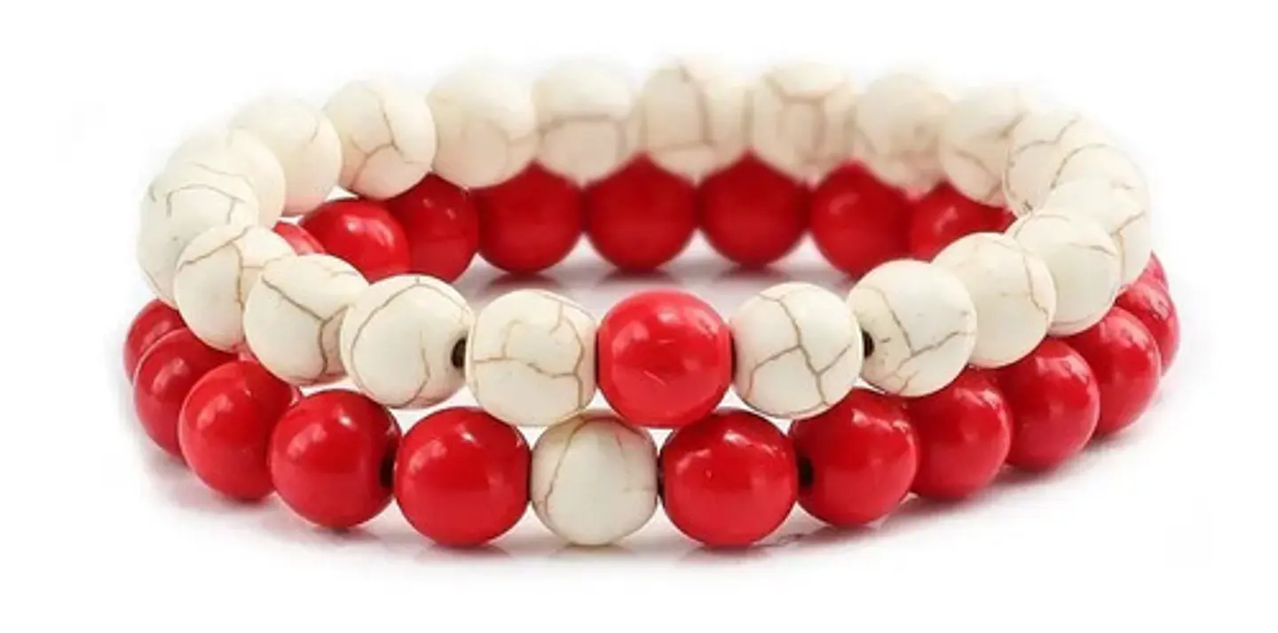 Pulsera Manilla Piedras Naturales Pareja Novios Hombre Mujer 5