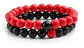 Pulsera Manilla Piedras Naturales Pareja Novios Hombre Mujer - Miniatura 6