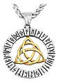 Collar Acero Inoxidable Color Plata Vikingo Amuleto Hombre - Miniatura 2