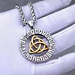 Collar Acero Inoxidable Color Plata Vikingo Amuleto Hombre - Miniatura 4