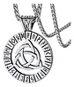 Collar Acero Inoxidable Color Plata Vikingo Amuleto Hombre - Miniatura 10