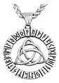 Collar Acero Inoxidable Color Plata Vikingo Amuleto Hombre - Miniatura 11