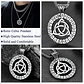 Collar Acero Inoxidable Color Plata Vikingo Amuleto Hombre - Miniatura 18