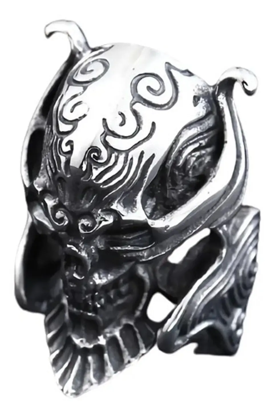 Anillo Acero Inoxidable Color Plata The Garo Para Hombre 3