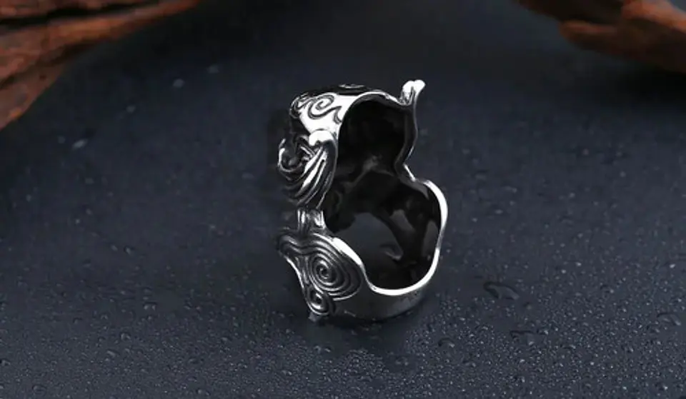 Anillo Acero Inoxidable Color Plata The Garo Para Hombre 5