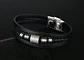 Pulsera Brazalete Manilla Acero Inoxidabl Color Plata Hombre - Miniatura 2