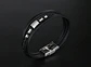 Pulsera Brazalete Manilla Acero Inoxidabl Color Plata Hombre - Miniatura 4