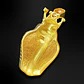Collar Acero Inoxidable Color Oro Cobra Piedras Cz Hombre - Miniatura 4