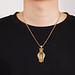 Collar Acero Inoxidable Color Oro Cobra Piedras Cz Hombre - Miniatura 6