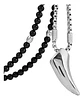 Collar Acero Inoxidable Color Plata Vikingo Lobo Para Hombre Plateado - Miniatura 1