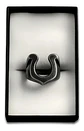 Anillo Hombre Forma De Herradura Caballo Acero Color Plata - Miniatura 2