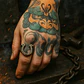 Anillo Hombre Forma De Herradura Caballo Acero Color Plata - Miniatura 7