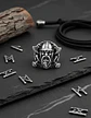 Anillo Acero Inoxidable Color Plata Nordico Vikingo Hombre - Miniatura 6
