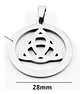 Collar Acero Inoxidable Color Plata Nudo Celta Mujer Hombre - Miniatura 6