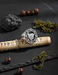 Anillo Acero Inoxidable Color Plata Triangulo Vikingo Hombre - Miniatura 6