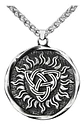 Collar Acero Inoxidable Color Plata Runa Vikingo Para Hombre - Miniatura 1
