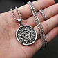 Collar Acero Inoxidable Color Plata Runa Vikingo Para Hombre - Miniatura 4