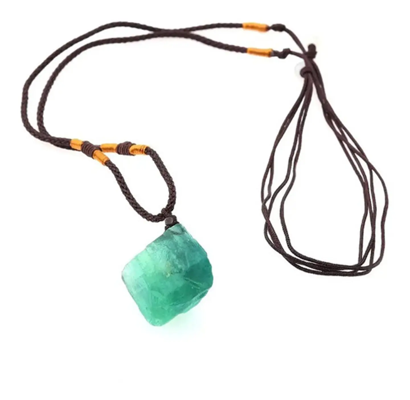 Collar Piedras Naturales Cuarzo De Fluorita Hombre Y Mujer 1