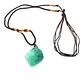 Collar Piedras Naturales Cuarzo De Fluorita Hombre Y Mujer - Miniatura 1