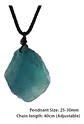 Collar Piedras Naturales Cuarzo De Fluorita Hombre Y Mujer - Miniatura 3