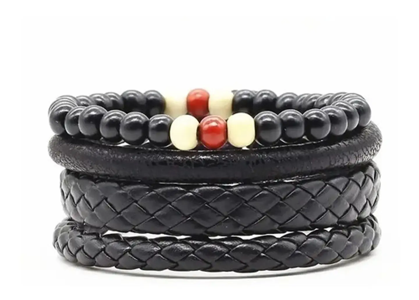 Pulsera Manilla Brazalete Cuero Trenzada Para Hombre Mujer 7
