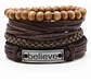 Pulsera Manilla Brazalete Cuero Trenzada Para Hombre Mujer - Miniatura 8
