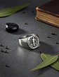 Anillo Acero Inoxidable Color Plata Biblia Jesús Para Hombre - Miniatura 4