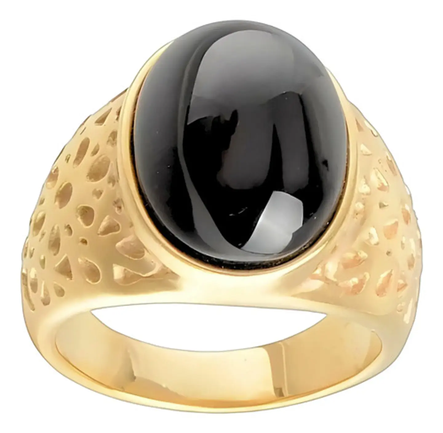Anillo Gema Piedra Natural Lazuli Acero Inoxidable Hombre 12