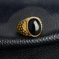 Anillo Gema Piedra Natural Lazuli Acero Inoxidable Hombre - Miniatura 16