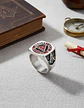Anillo Acero Inoxidable Color Plata Masón Masonería Hombre - Miniatura 6
