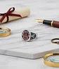 Anillo Acero Inoxidable Color Plata Masón Masonería Hombre - Miniatura 7
