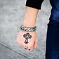Pulsera Brazalete Acero Inoxidable Cadena Color Plata Hombre - Miniatura 5