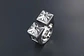 Anillo Acero Inoxidable Color Plata Dos Torres Para Hombre - Miniatura 4