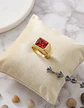 Anillo Clásico De Acero Color Oro Con Piedra Hombre Y Mujer - Miniatura 5
