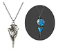 Collar Brilla En La Oscuridad Vikingo Color Plata Hombre - Miniatura 1