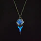 Collar Brilla En La Oscuridad Vikingo Color Plata Hombre - Miniatura 4