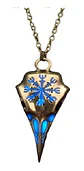 Collar Brilla En La Oscuridad Vikingo Color Plata Hombre - Miniatura 15