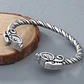 Pulsera Brazalete Color Plata Vikingo Nórdico Odin Hombre - Miniatura 3