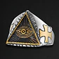 Anillo Color Plata Ojo Illuminati Acero Inoxidable Hombre - Miniatura 5