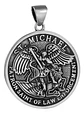 Dijes Medalla San Michael Protección Acero Inoxidable Hombre - Miniatura 1