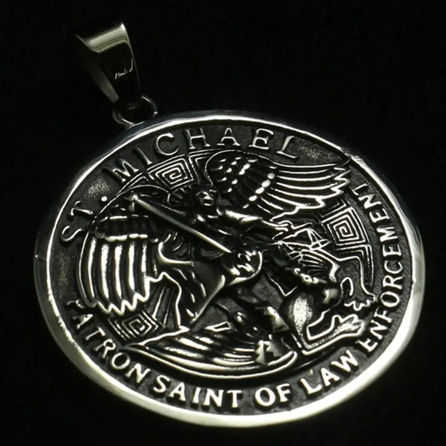 Dijes Medalla San Michael Protección Acero Inoxidable Hombre 6