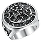 Anillo Acero Inoxidable Color Plata St Michael Angel Hombre - Miniatura 1