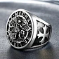 Anillo Acero Inoxidable Color Plata St Michael Angel Hombre - Miniatura 9