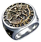 Anillo Acero Inoxidable Color Plata St Michael Angel Hombre - Miniatura 10