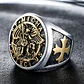 Anillo Acero Inoxidable Color Plata St Michael Angel Hombre - Miniatura 11